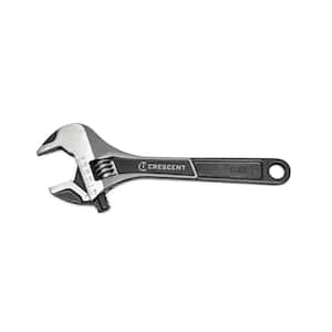 8 in. Wide Jaw Black Oxide Adjustable Wrench