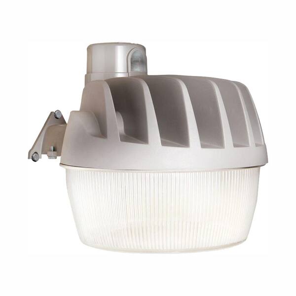 HALO Gray Outdoor LED Area and Wall Dusk to Dawn Security Light with Replaceable Photo Control, 5500 Lumens