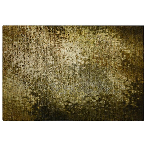 Dream Shag Premium Machine Washable Abstract ADS565 Brown 3 ft. x 4 ft. Area Rug