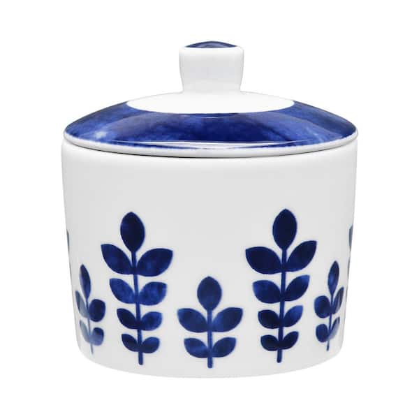 Noritake Sandefjord 5.5 fl. oz. Blue Porcelain Sugar Bowl