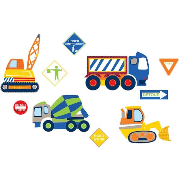 WallPops Construction Zone Novelty Wall Decal