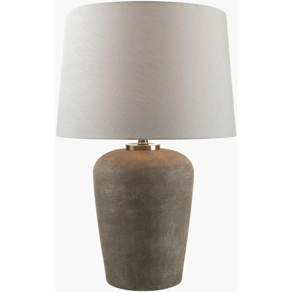 Galey Alix xLivabliss Cordova Ford Traditional Table Lamp, 27 in. H x 18 in. W x 18 in. D, Light Grey