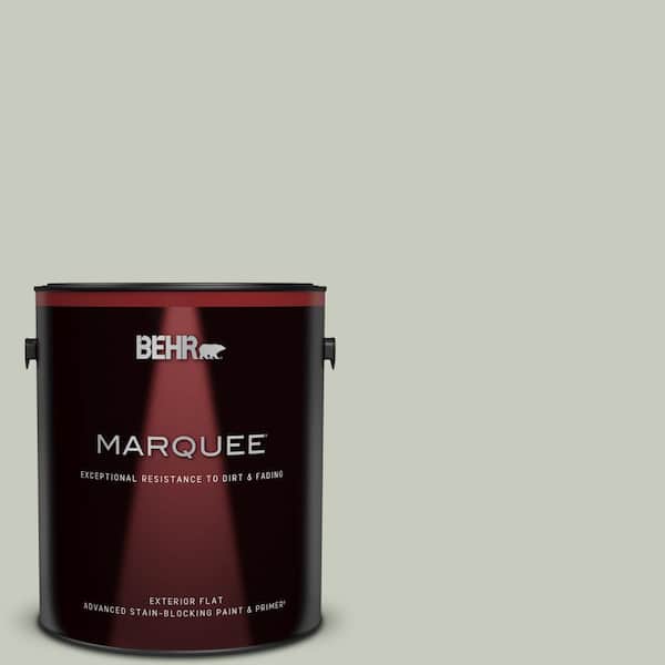 BEHR MARQUEE 1 gal. #PPL-80 Dynasty Celadon Flat Exterior Paint & Primer