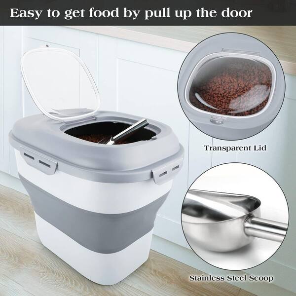 15 lbs dog food container Outback Vittles Vault Plus Pet Food Storage Container, 35-lb