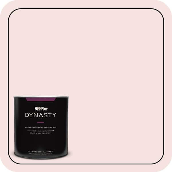 BEHR DYNASTY 1 qt. #140A-1 Strawberry Yogurt Eggshell Enamel Interior Stain-Blocking Paint & Primer