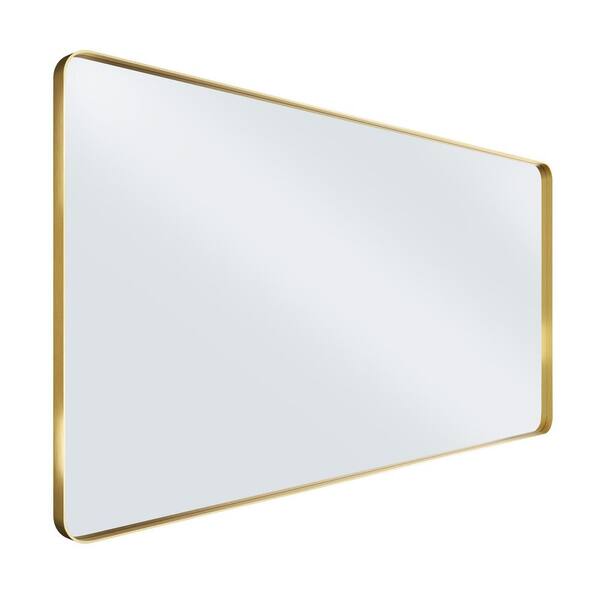 Rizitoc 72 in. W x 36 in. H Rounded Rectangle Framed Wall Bathroom