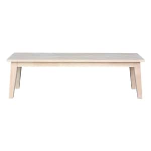 Boulder Unfinished Solid Wood Dining Bench 60 in.