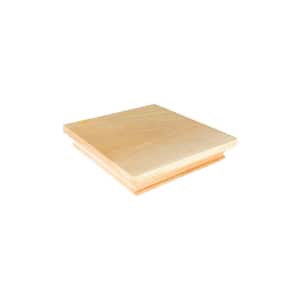 Miterless 6 in. x 6 in. Untreated Wood Flat Slip Over Fence Post Cap
