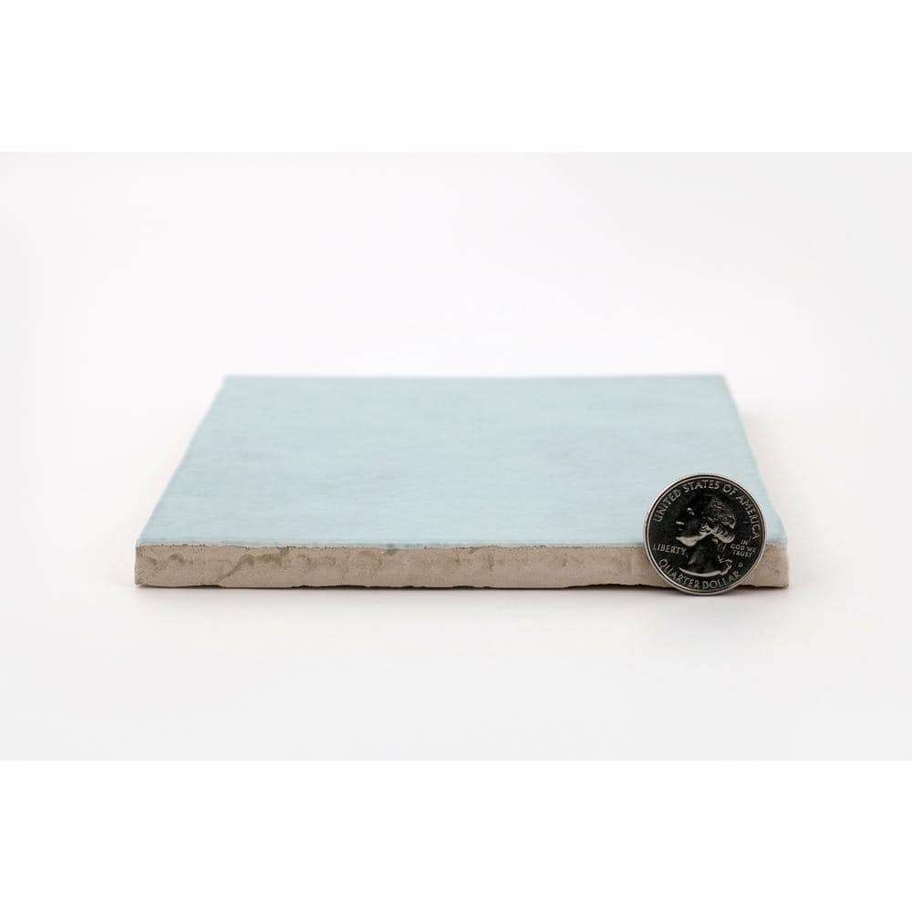 Baby Blue Gloss Ceramic 5" x 5" Wall Tile Pack