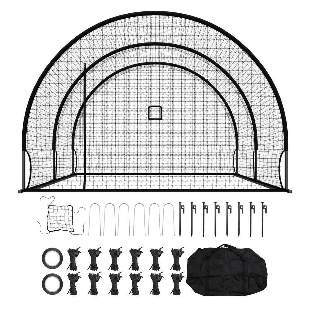 Baseball Batting Cage with 30-Ply Knotted HDPE, 19.9 x 12.0 x 8.2 FT. Freestanding Portable Batting Cage, Hitting Cages price history on PriceWatchPro