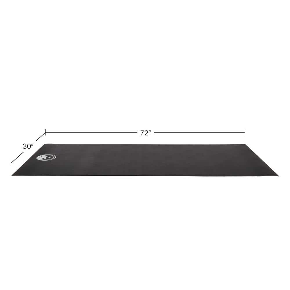 Wakeman Black 30" x 72" Non-Slip Exercise Mat