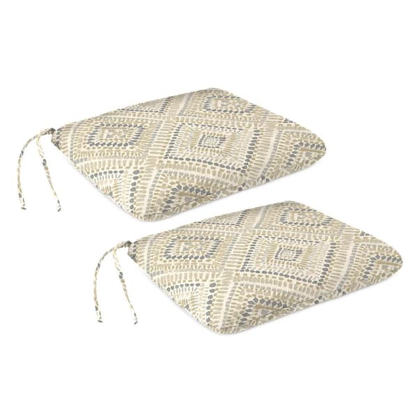16 in. W x 16 in. D x 2 in. T Square Outdoor Seat Cushion in Joli Scorn (2-Pack)