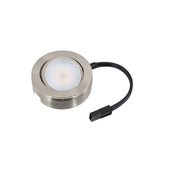 Irradiant 3-Light LED Nickel Under Cabinet Puck Light Kit