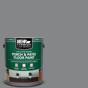 1 gal. #N500-5 Magnetic Gray color Low-Lustre Enamel Interior/Exterior Porch and Patio Floor Paint