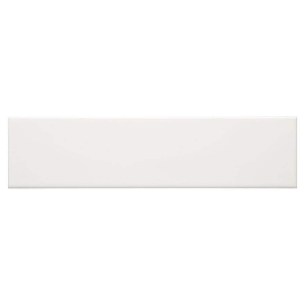 Alva Bierno White 3 in. x 12 in. Glossy Ceramic Subway Wall Tile (12.16 sq.