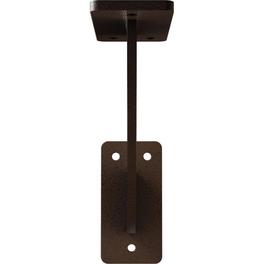 Hammered Brown Steel Bracket for Shelves and Countertops