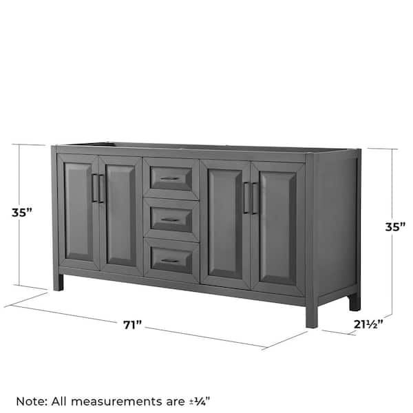 Daria 24 in. W x 71-1/4 in. H x 20 in. D Bathroom Linen Storage Tower Cabinet in White Daria 24 in. W x 71-1/4 in. H x 20 in. D Bathroom Linen Storage Tower Cabinet in White