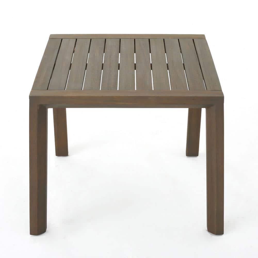Gray Acacia Wood 3-Piece Outdoor Chat Set with Water-Resistant Cushions