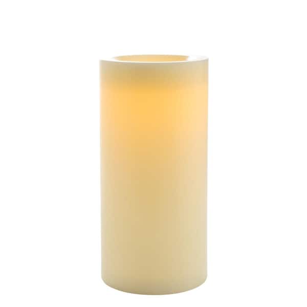 SULLIVANS 12 in. Unscented Smooth LED Pillar