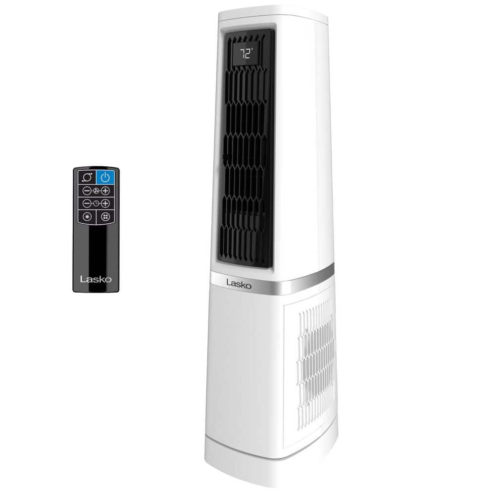 35 in. 12-Speed High Velocity Tower Fan in White with WhisperForce DC Technology, 4 Modes, Timer, Remote, 11 in. Dia. price history on PriceWatchPro