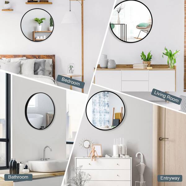  Frame My Mirror Add A Frame - Brushed Silver 28 x 48 Mirror  Frame Kit- Ideal for Bathroom, Wall Decor, Bedroom and Livingroom -  Moisture Resistant - Eastland Design - Mirror