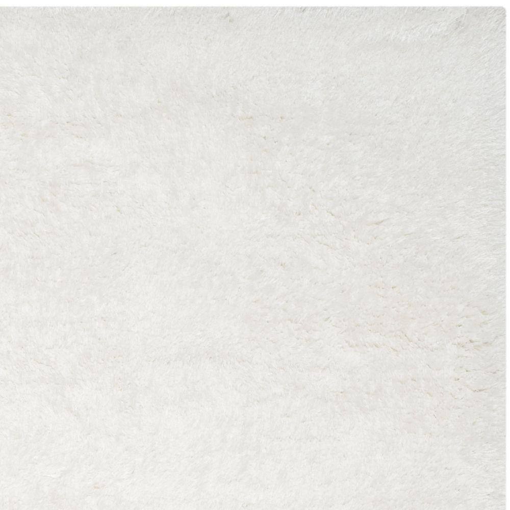 Snow White 4' x 6' Hand-Tufted Shag Rug