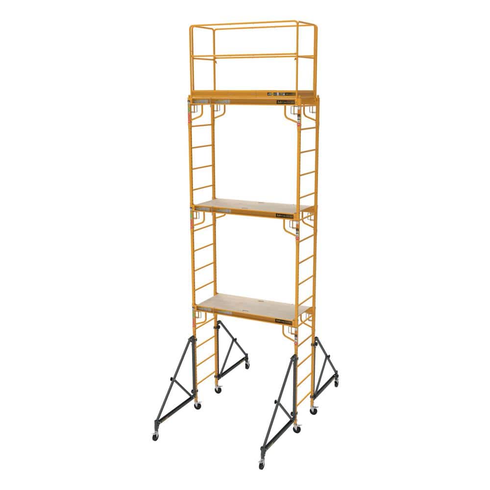 18 ft. Jobsite Series 3-Story Mobile Baker Scaffolding Tower with Outriggers, Guard Rail, and Scaffolding Platform price history on PriceWatchPro