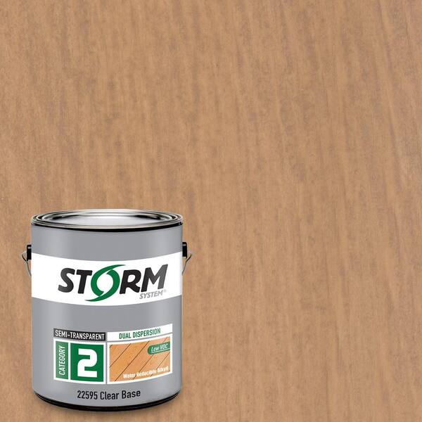 Storm System Category 2 1 gal. Sandy Pointe Exterior Semi-Transparent Dual Dispersion Wood Finish