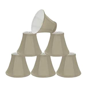 6 in. x 5 in. Butter Creme Bell Lamp Shade (6-Pack)