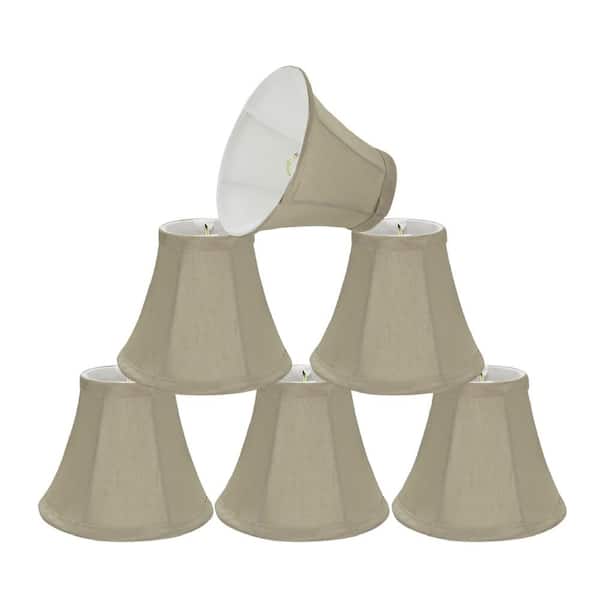 Aspen Creative Corporation 6 in. x 5 in. Butter Creme Bell Lamp Shade (6-Pack)
