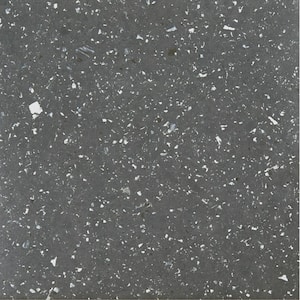 Sterling Black 12 in. x 12 in. Peel and Stick Speckled Granite Vinyl Tile (20 sq. ft./case)
