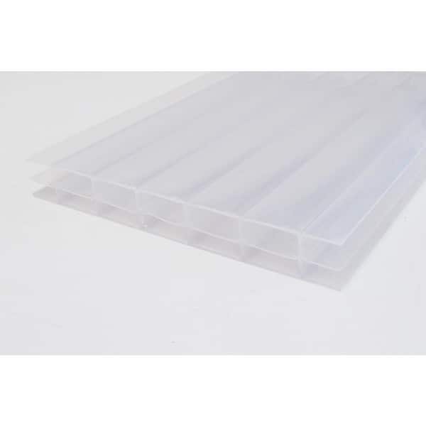 LEXAN Thermoclear 24 in. x 48 in. x 1/4 in. (6mm) Bronze Multiwall Polycarbonate  Sheet (5-Pack) LP2448BZPCMW-5 - The Home Depot
