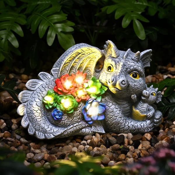 Garden Mile Sitting Girl And Fairy Garden Ornaments Outdoor Waterproof Fairy Sculptures & Statues For Indoors And Outdoors Garden Decorations For