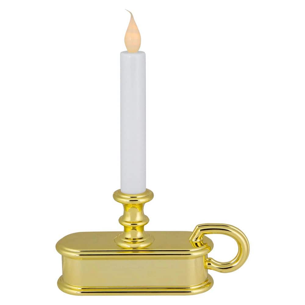 "LED Lighted Window Candle with Handle Base-9.5""-White and Gold-Set of 4" price history on PriceWatchPro