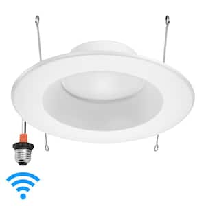 6 in. Smart WiFi LED Retrofit Downlight, 1000 Lumens, Multi-Color, Dimmable, CCT 2700-6000K