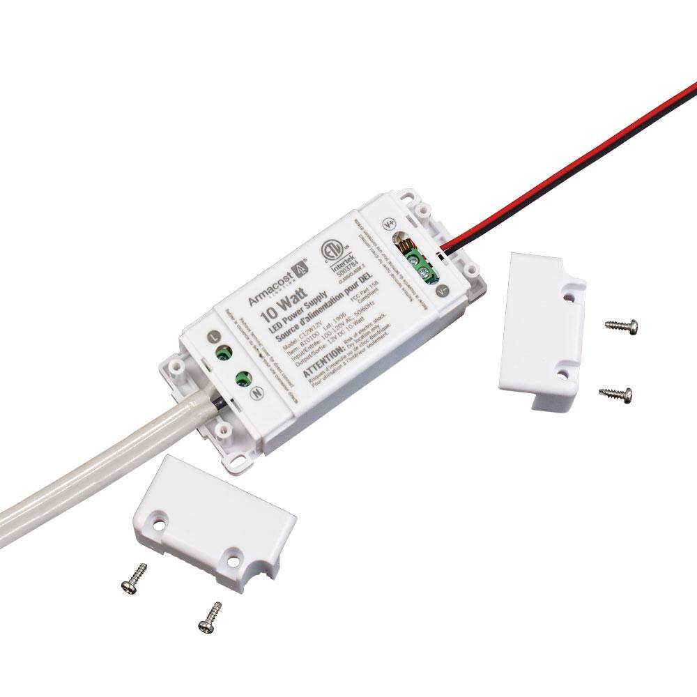 White 10W Standard LED Driver with Detachable Cord