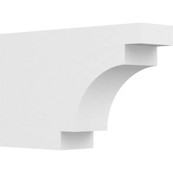 Ekena Millwork 4 in. x 10 in. x 16 in. Mediterranean PVC Rafter Tail Brace