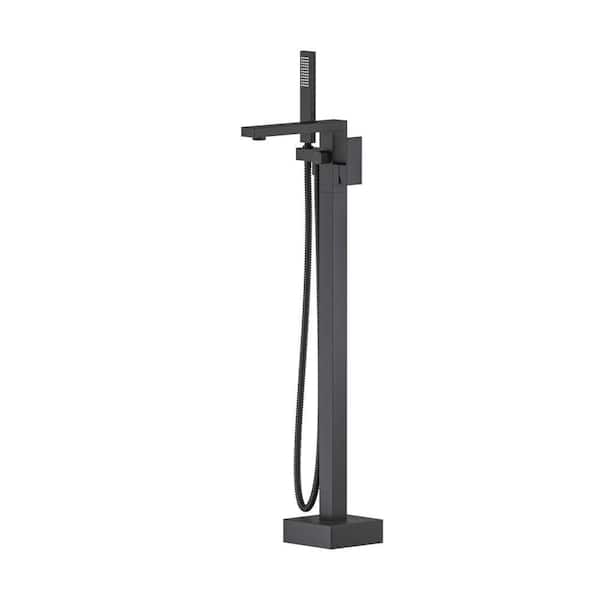 Cube 1 Handle 1-Spray Tub and Shower Faucet 5.5 GPM in Matte Black Valve Not Included