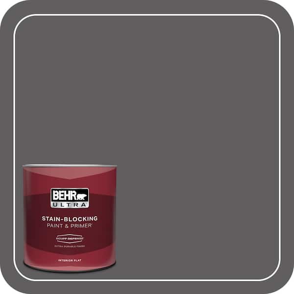 BEHR ULTRA 1 qt. #T17-10 Shades On Extra Durable Flat Interior Paint & Primer