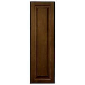 Hampton 10 in. W x 33.75 in. H Wall Cabinet Decorative End Panel in Cognac