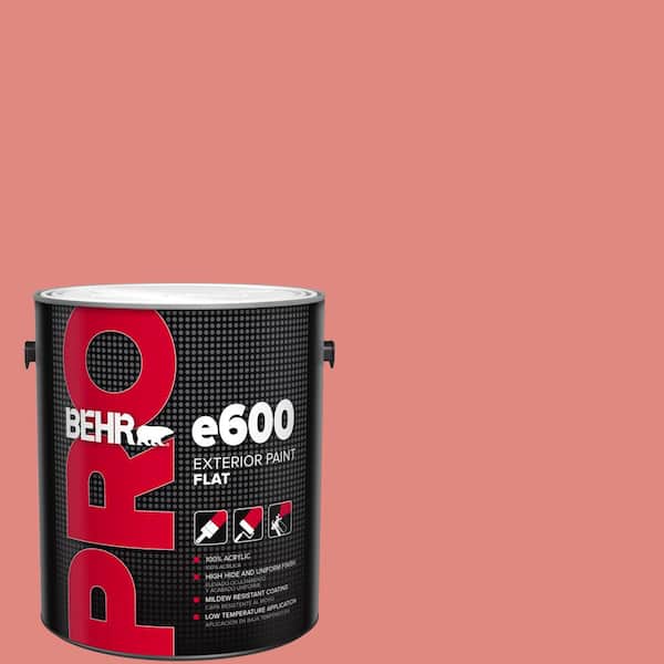 BEHR PRO 1 gal. #170D-5 Mellow Coral Flat Exterior Paint