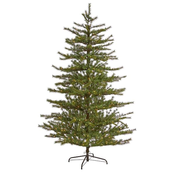 7 ft. Pre-Lit Vancouver Mountain Pine Artificial Christmas Tree with 450-Clear Lights