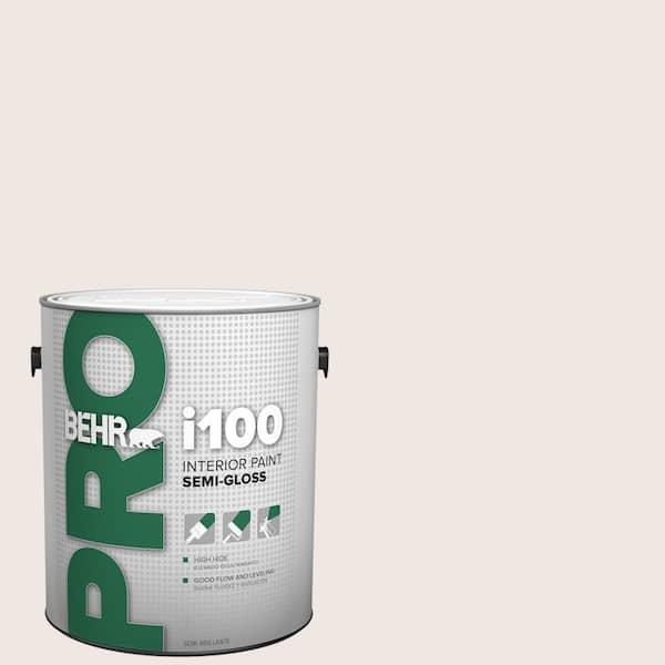 BEHR PRO 1 gal. #PR-W12 Timid White Semi-Gloss Interior Paint