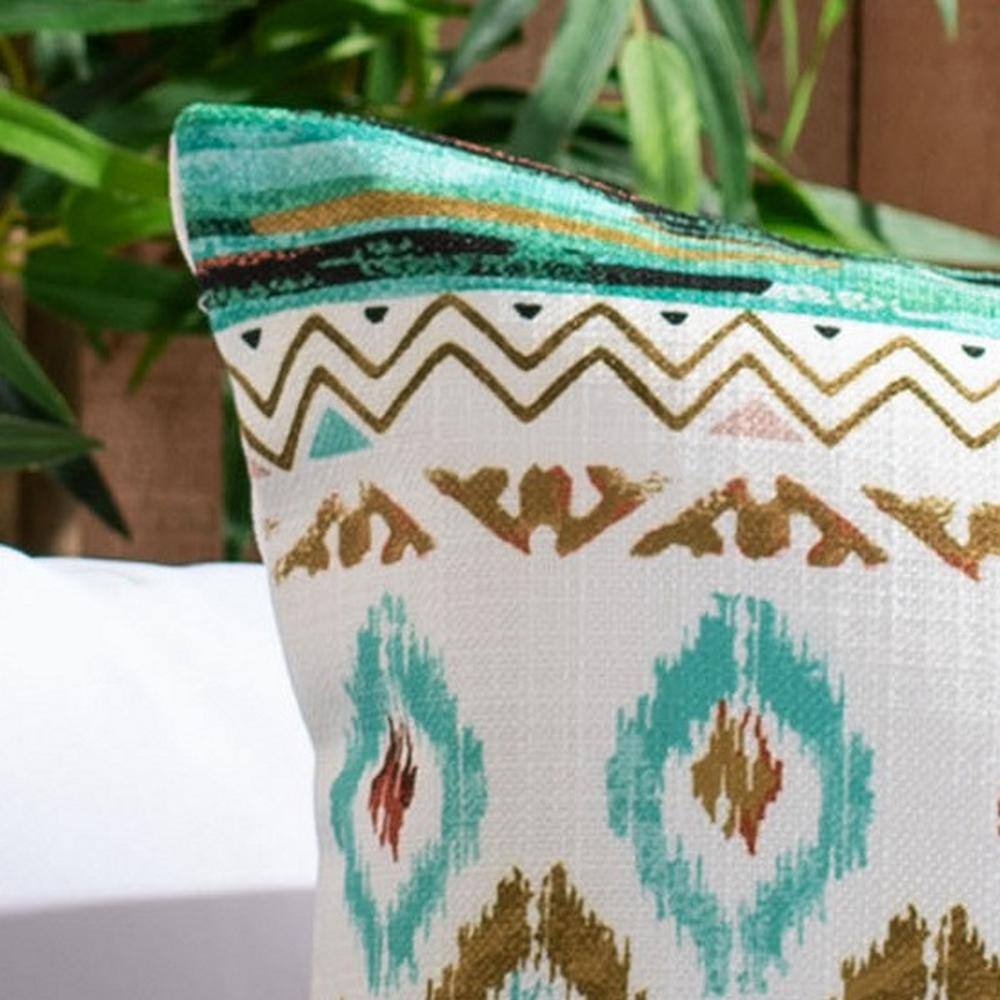 Abela Multicolor Ikat Indoor/Outdoor Throw Pillow