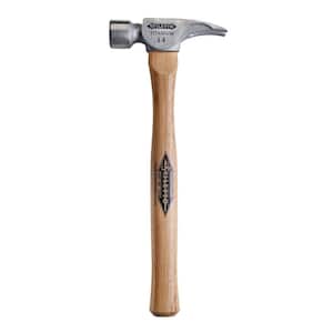 14 oz. Titanium Smooth Face Hammer with 16 in. Straight Hickory Handle