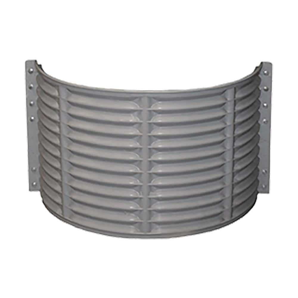 SHAPE PRODUCTS 37 in. W x 16 in. D x 24 in. H Plastic Round Area Window ...