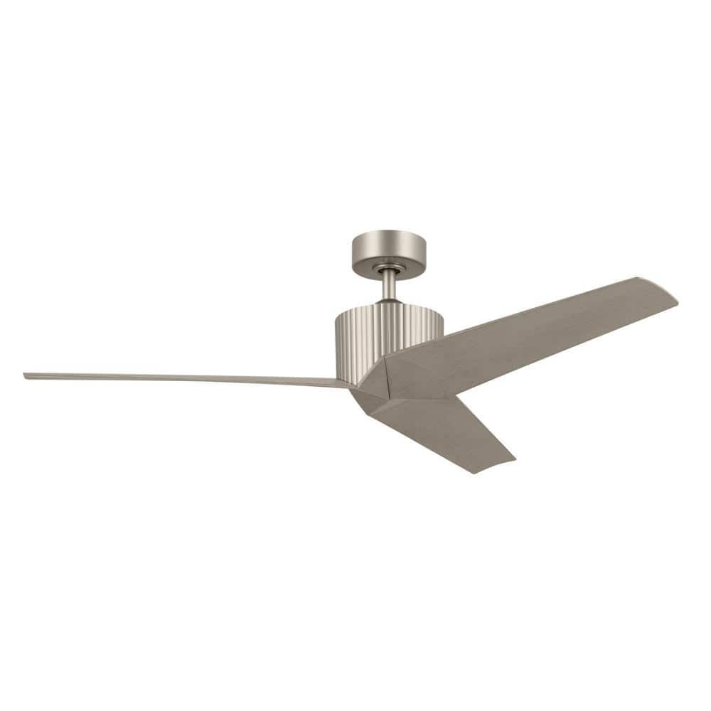 KICHLER Almere 56 in. Indoor Brushed Nickel Downrod Mount Ceiling Fan