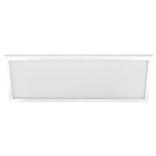 Commercial Electric 1 ft. x 4 ft. White LED Edge-Lit Flat Panel Flushmount