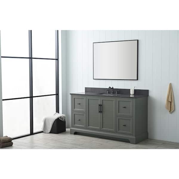 remodel 05 V.A. 『VANITY BOX』 Wyndham Collection Miranda 60 in. W Single Bath Vanity in