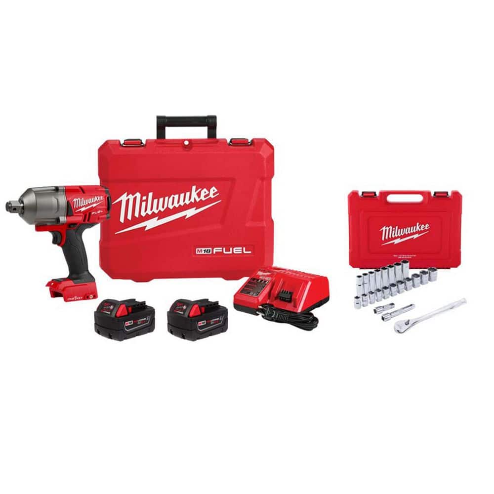 M18 FUEL ONE-KEY 18V Li-Ion Brushless Cordless 3/4 in. High-Torque Impact Wrench Kit w/ Mechanics Tool Set price history on PriceWatchPro
